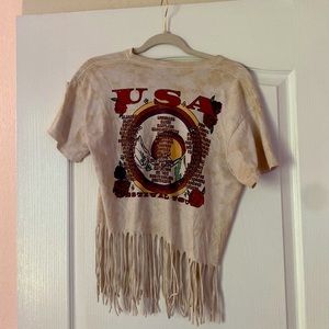 Crop Boho Fringe T-shirt